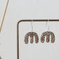 Black widow arches earrings danglers handmade