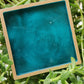 Teal Square luxe coasters