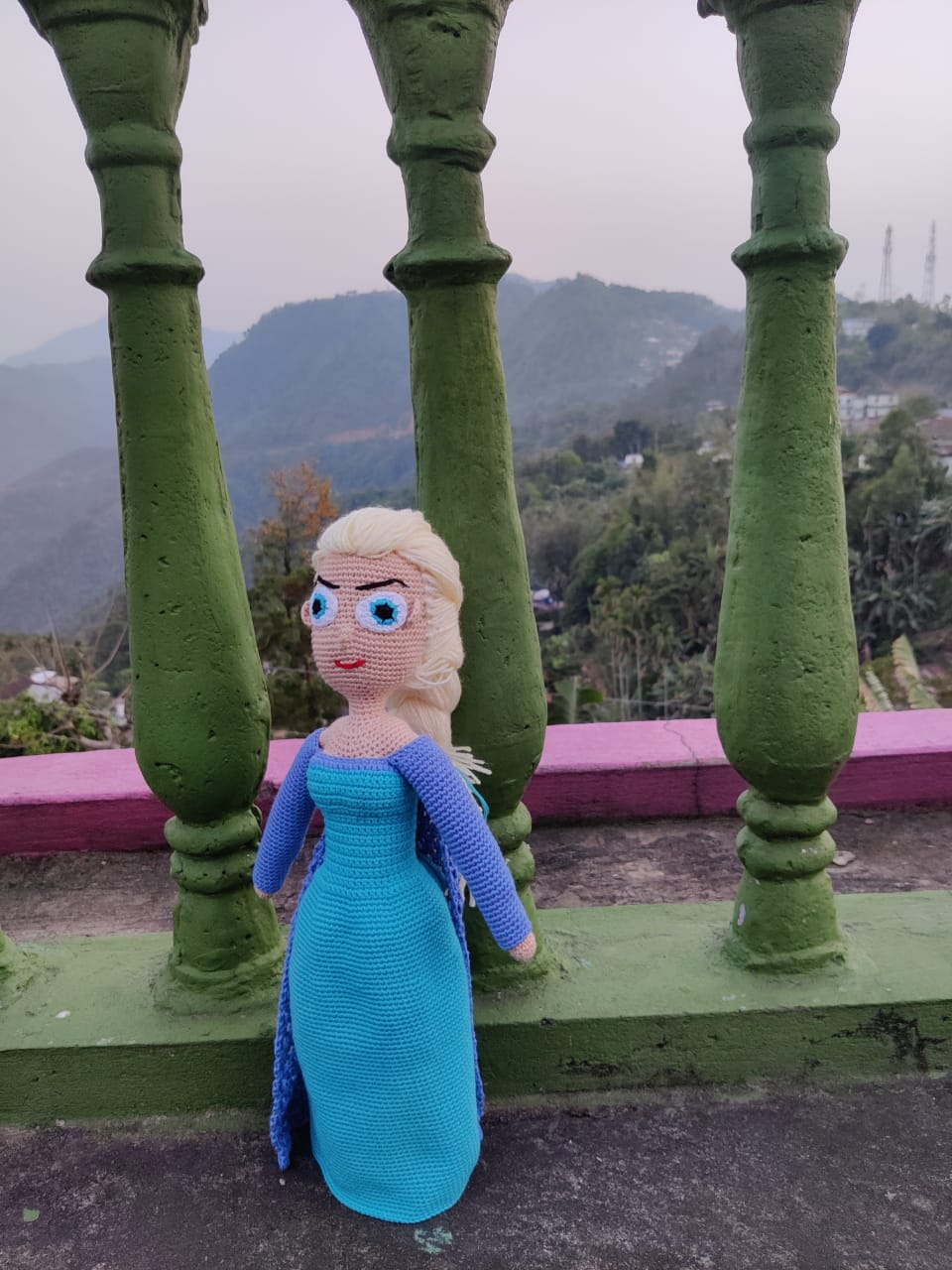 Crochet Elsa soft toy doll handmade