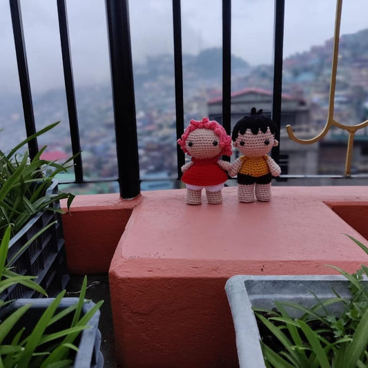 Ponyo and Suzuki plushy doll soft toy handmade