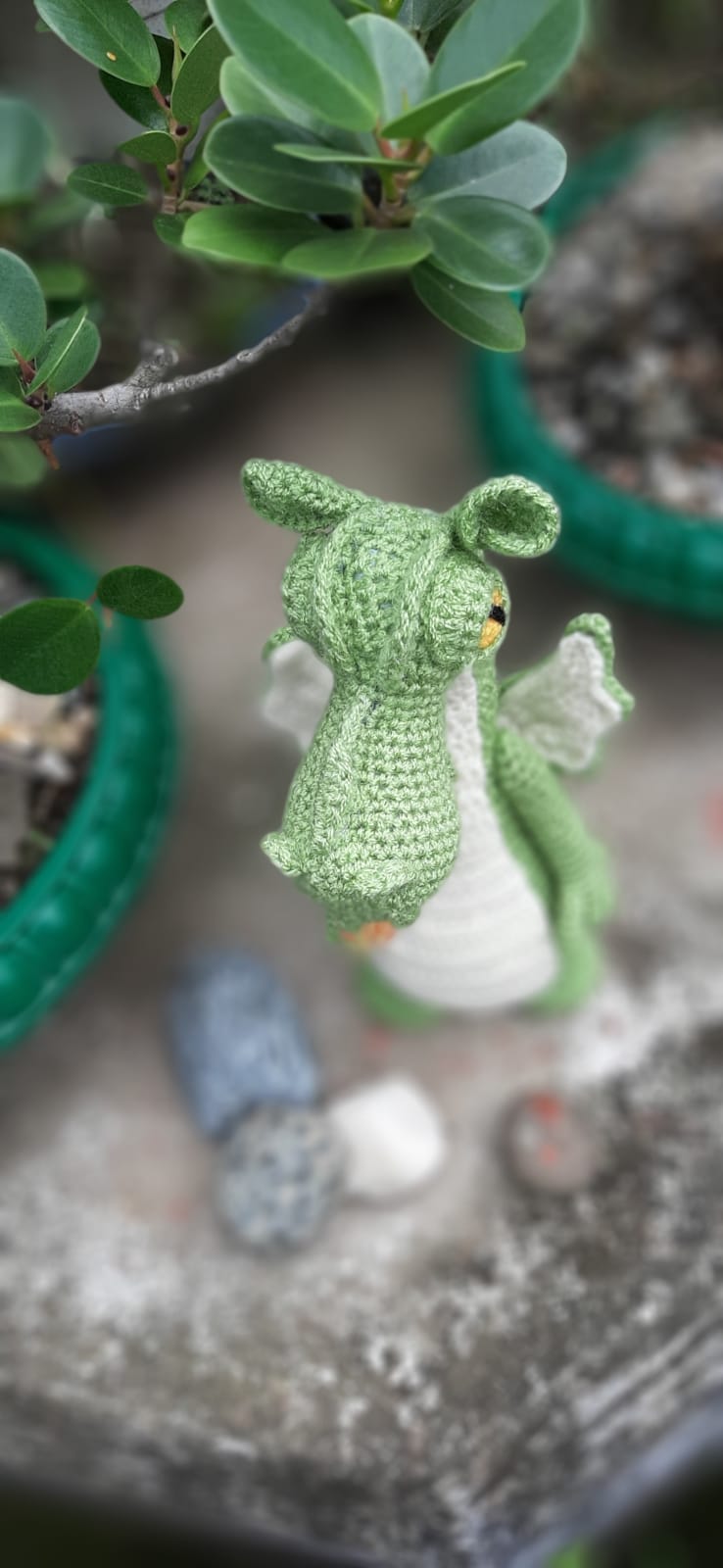 Crochet Dragon plushy soft toy doll handmade