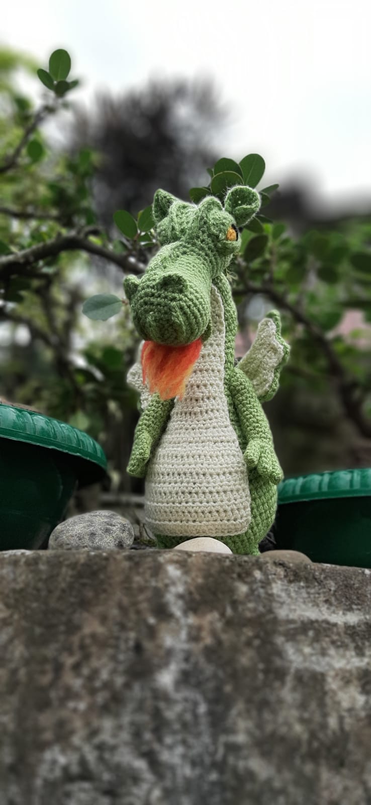 Crochet Dragon plushy soft toy doll handmade