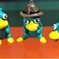 Agent P Perry head Figure/Keychain, keyring, action figure, figurine, collectable, handmade, Phineas and Ferb, Platypus Perry