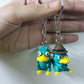 Agent P Perry head Figure/Keychain, keyring, action figure, figurine, collectable, handmade, Phineas and Ferb, Platypus Perry