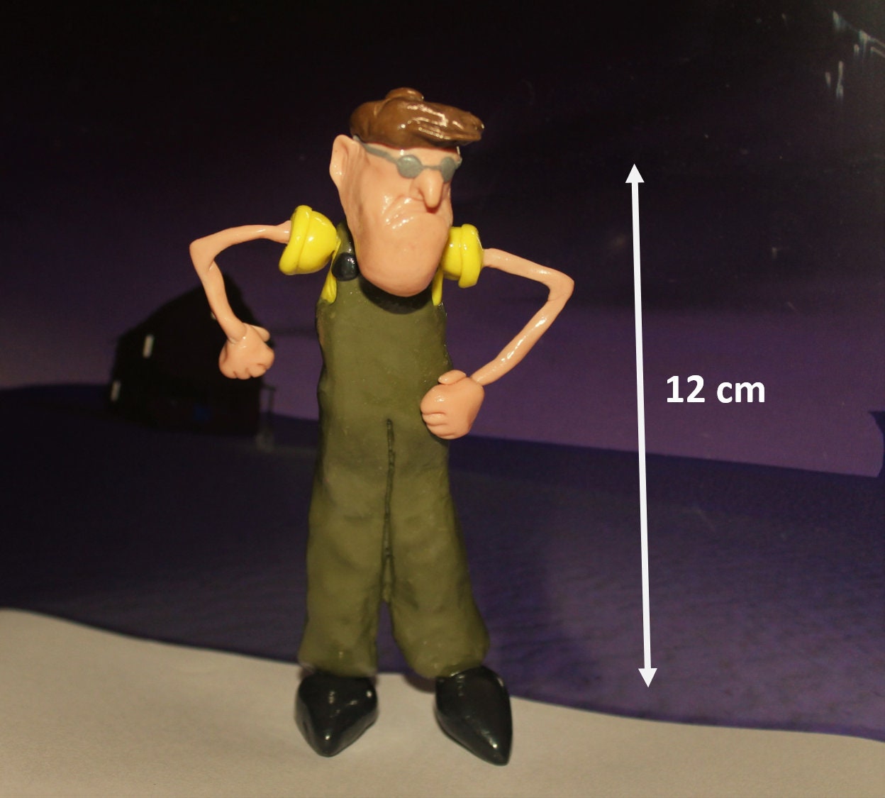 Courage the cowardly dog, Muriel Bagge, Eustace Bagge figure/ figurine/ collectable/ action figure
